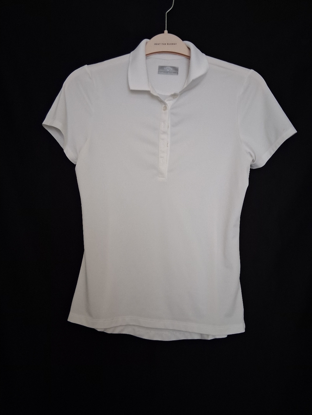 Callaway White Women's Short-Sleeve Button Down Polo